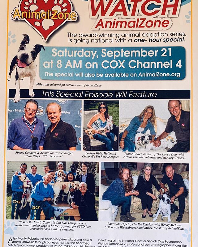 Super excited to be apart of AnimalZone, the award-winning animal series! Animal Zone is going national this Saturday, September 21 at 8 am pacific time with a one- hour special. The full list of television channels are listed on the website site: https://www.animalzone.org/copy-of-where-to-watch-1. The special will also be available on AnimalZone.org on the 21st.