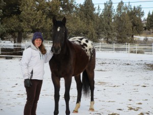 Jubilee and I on the day she became part of my animal family.